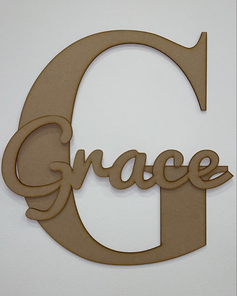 *ANY NAME* Personalised 4mm Letter with name MDF