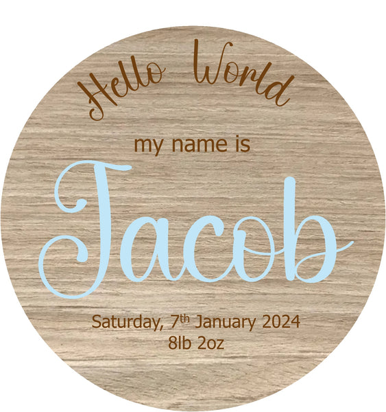 Hello world, my name is baby plaque