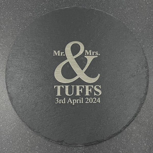 Personalised Couples Slate Board