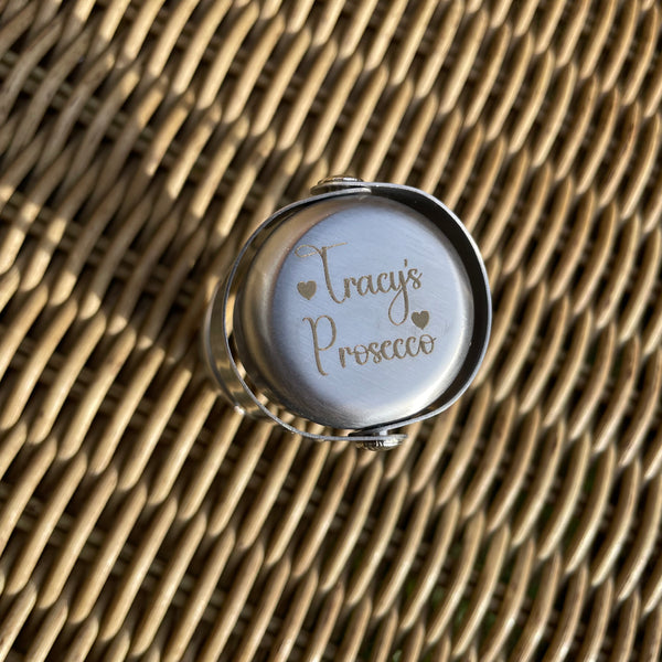 Personalised prosecco lovers Bottle Stopper