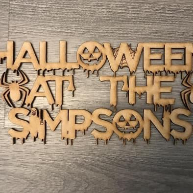 Personalised Halloween at the ‘ surname ‘ mdf
