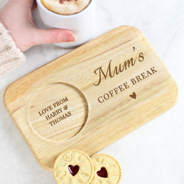 Personalised Wooden Coaster Tray