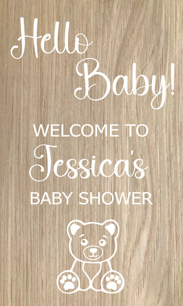 Teddy Bear Baby Shower Sign