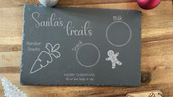Personalised Santa's Christmas Eve Treats Board