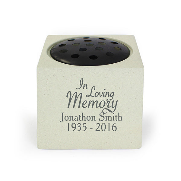 Personalised In Loving Memory Memorial Vase