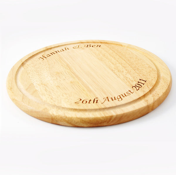 Large Round Chopping Board Personalised