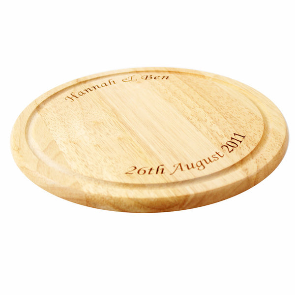 Large Round Chopping Board Personalised