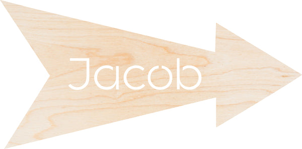 Personalised Name Arrow Wooden Sign