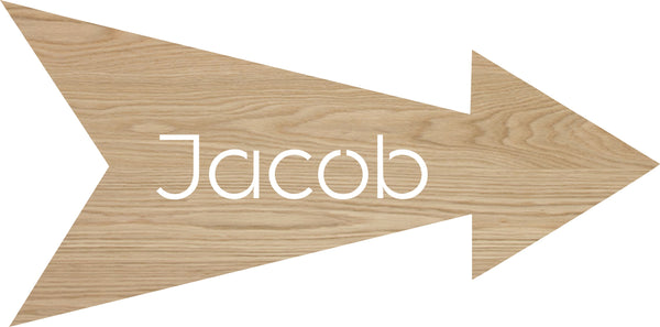 Personalised Name Arrow Wooden Sign