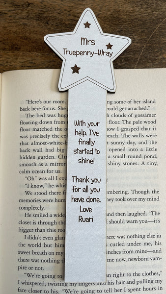 Personalised Star bookmark