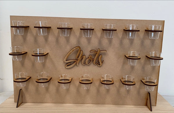 Shots wall stand mdf